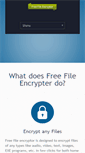 Mobile Screenshot of freefileencryptor.com